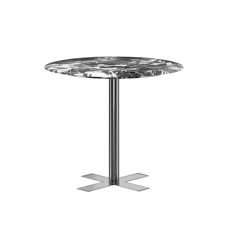 Customized Round Black Marble Coffee Table